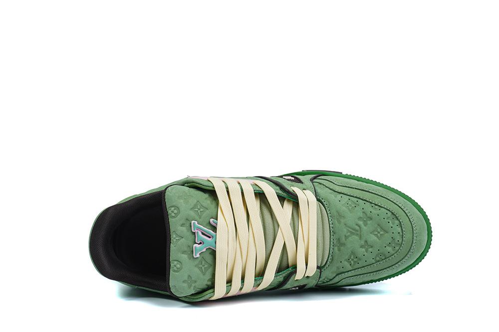 PK god Louis Vuitton by Tyler, the Creator LV Trainer Green retail materials ready to ship